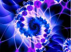 Purple spiral fractal